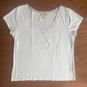 Sigrid Olsen | 💯 Cotton White Short Sleeve Tee M